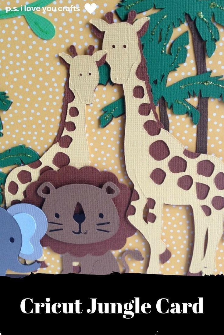 Elephant Papercraft Make A Cricut Jungle Card Paper Craft Pinterest