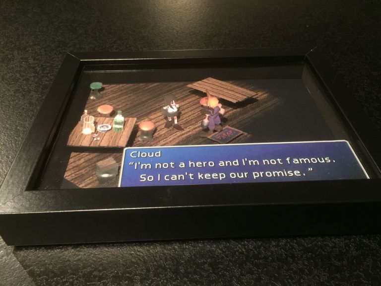 Final Fantasy Papercraft Ff7 Final Fantasy 3d Paper Diorama - Printable ...