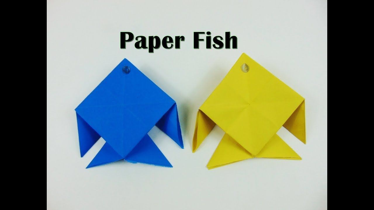 Fish Papercraft How to Make Simple Paper Fish Easily origami Paper Fish