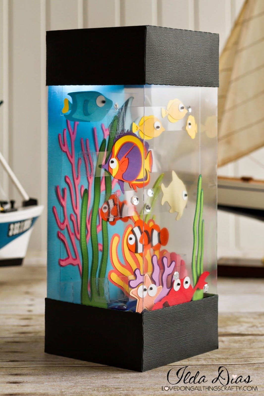 Fish Papercraft Paper Tropical Fish Aquarium Cutting Files Svg Cuts