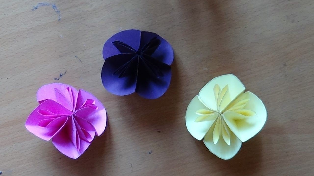 Flower Papercraft origami Paper Folding Art origami Flower