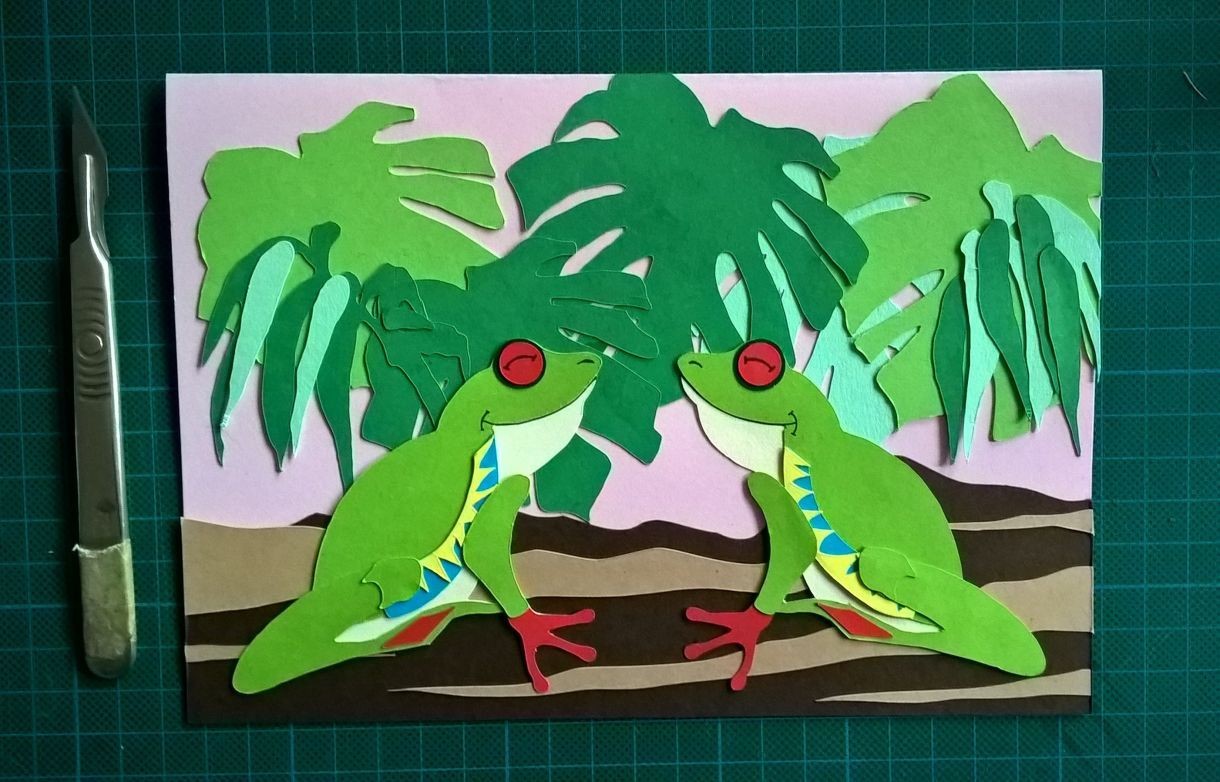 Frog Papercraft How to Make A Happy Valentine S Day Frog Card