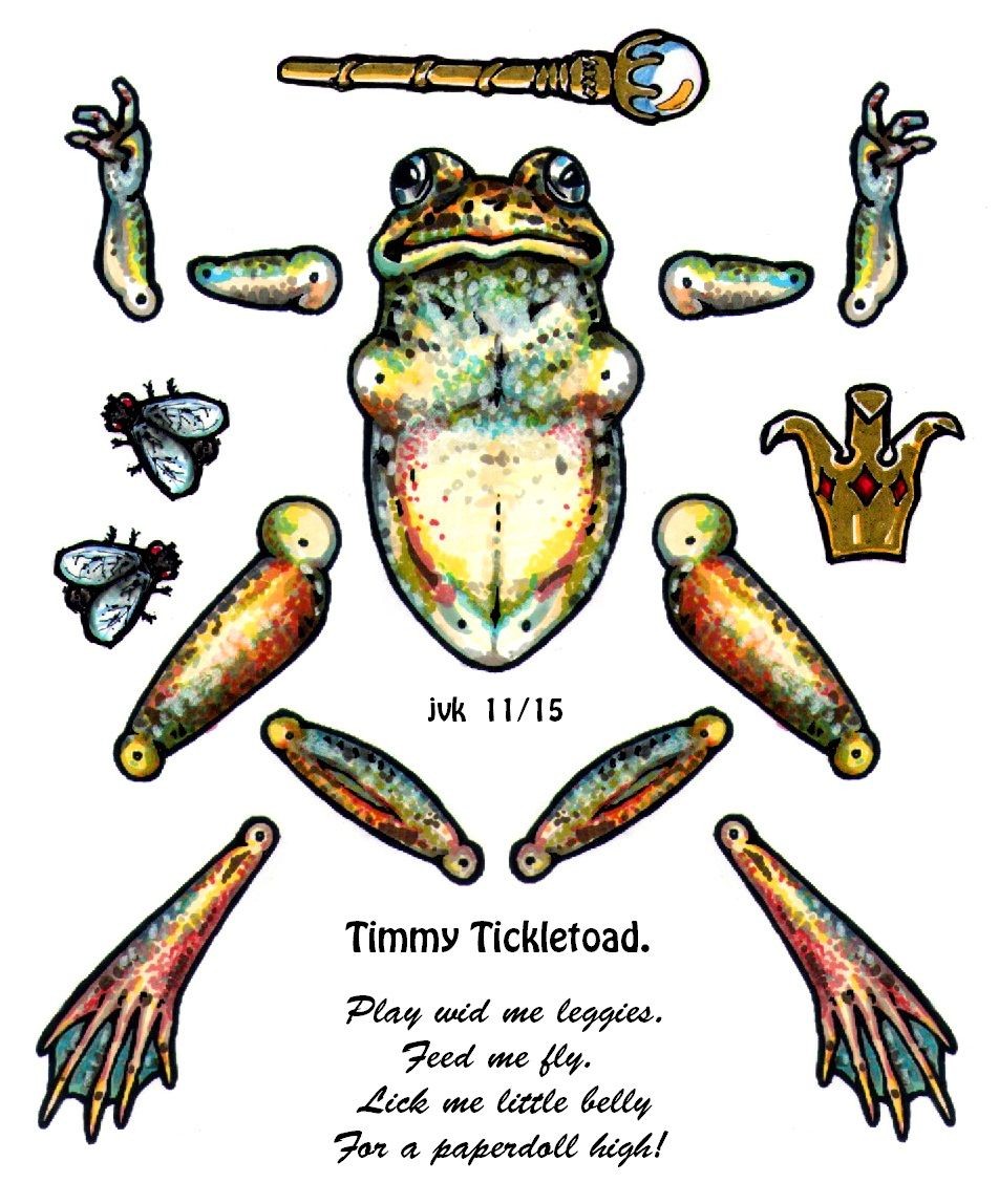 Frog Papercraft Timmy Tickletoad by Maduntwoswordsviantart On Deviantart