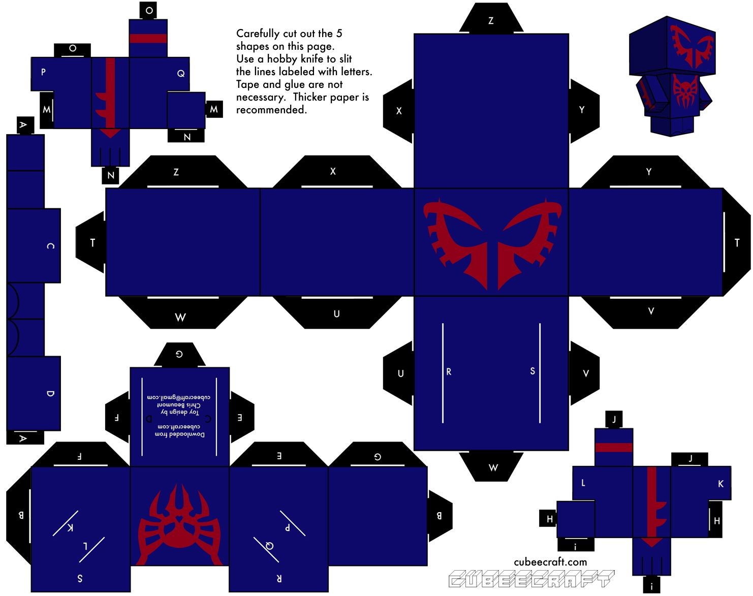 Futurama Papercraft Marvel En Cubeecraft Pinterest