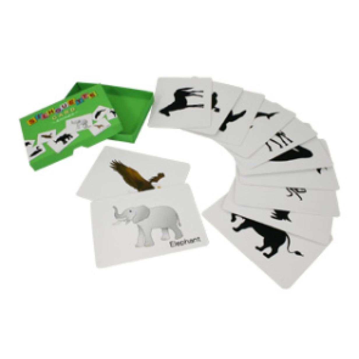 Game Papercraft Silhouette Card Animals toys Paper Craft Educational Game