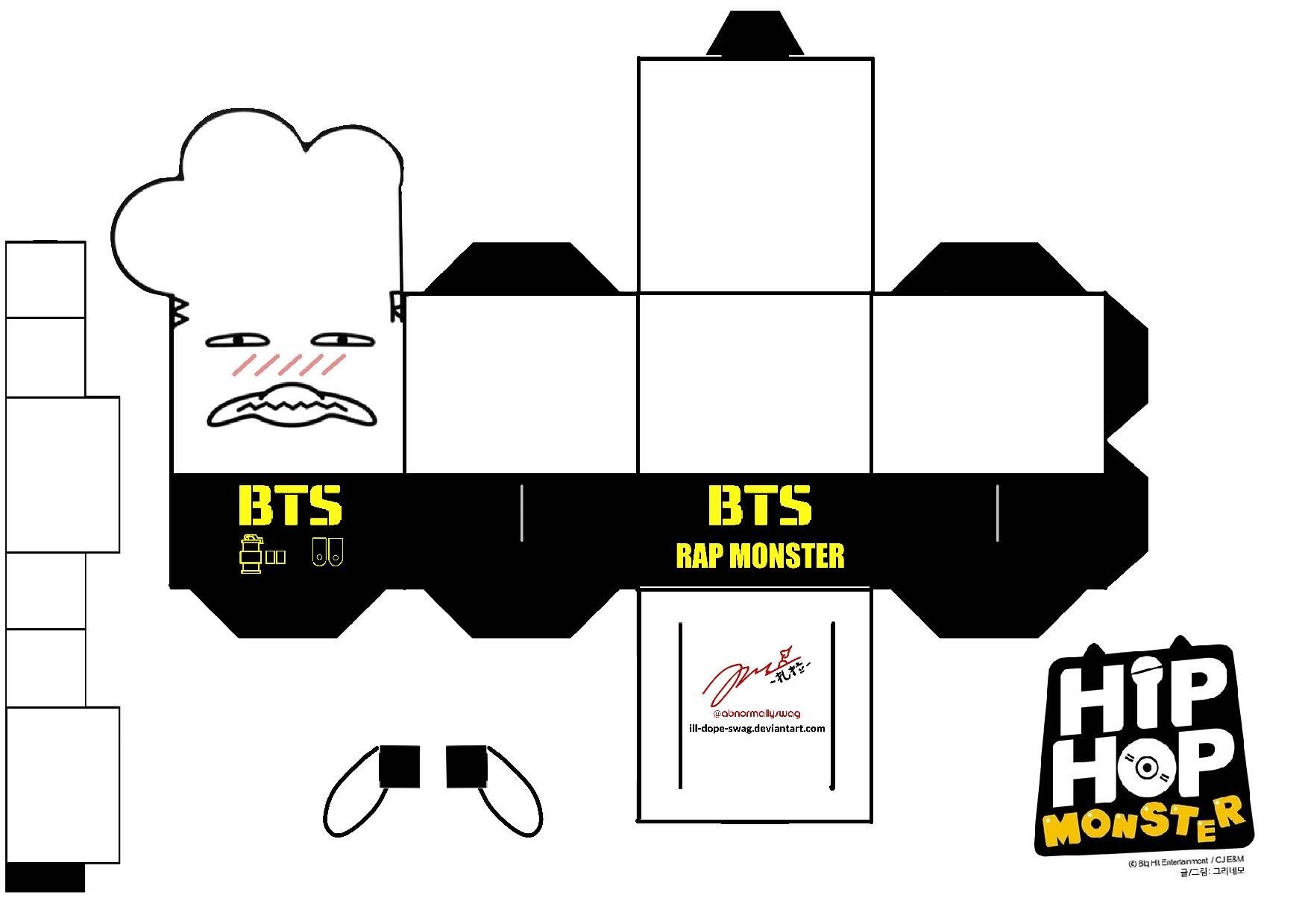 Ghibli Papercraft Bts Hip Hop Monster Rapmon Papercraft by Ill Dope Swag D9bf7ob