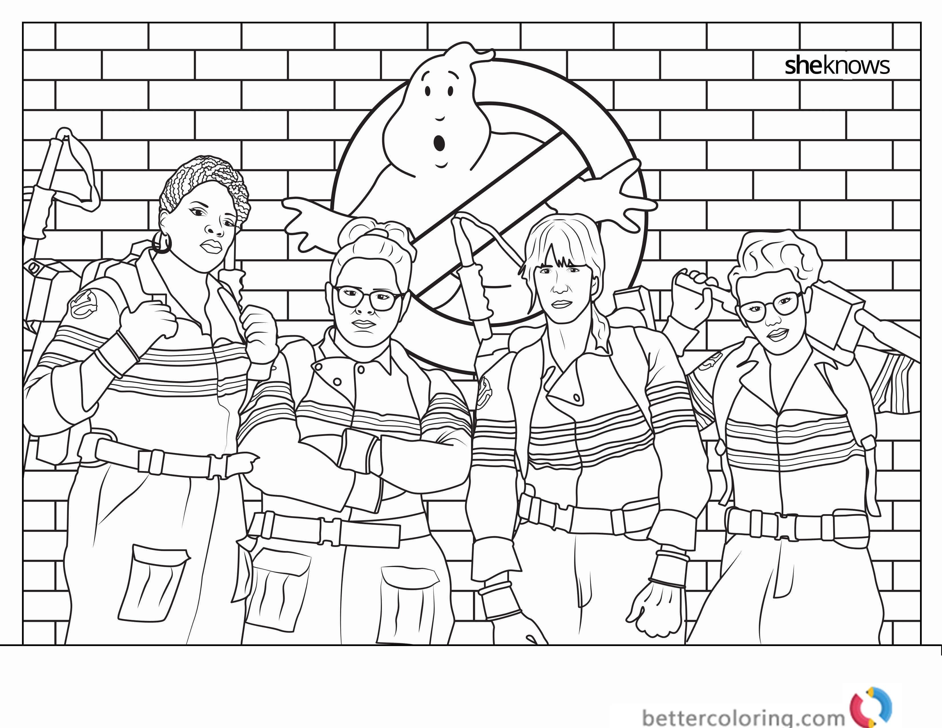Ghostbusters Papercraft Free Ghostbusters Coloring Pages For Kids And
