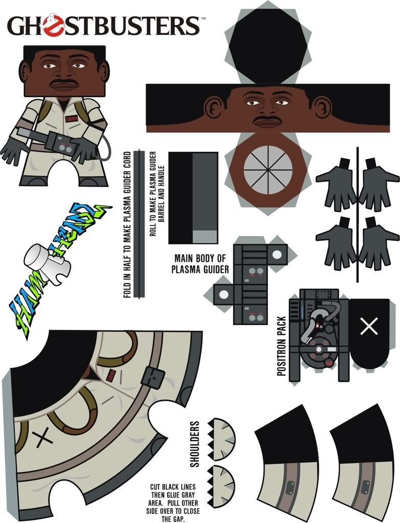 Printable Ghostbusters Papercraft