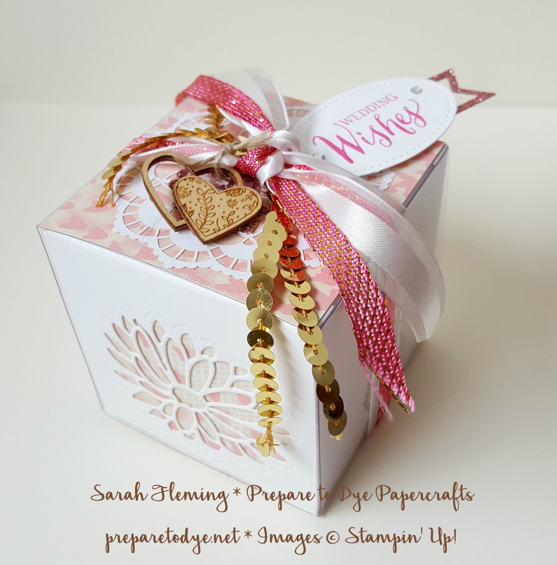 Gift Box Papercraft Stampin Up White Gift Boxes Falling In Love Designer Series