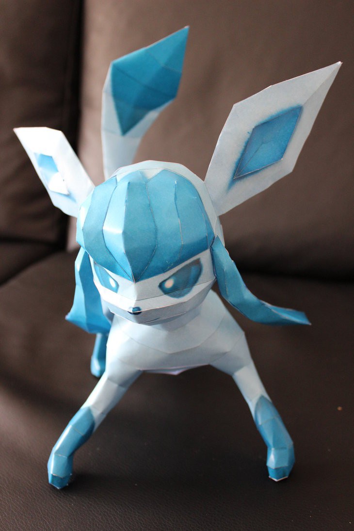Glaceon Papercraft Glaceon by Kokoropapercraft On Deviantart