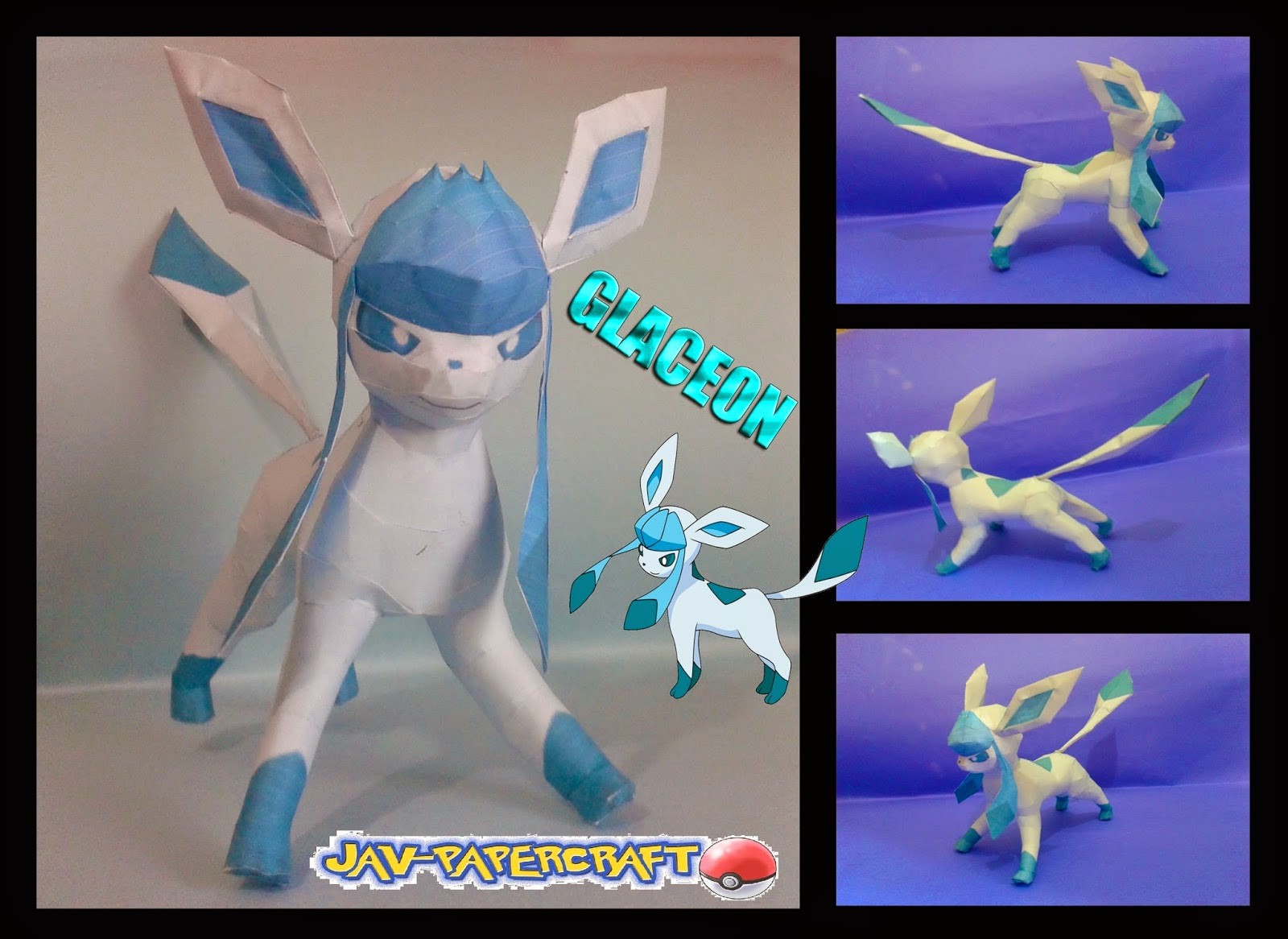 Glaceon Papercraft Jav Papercraft Glaceon