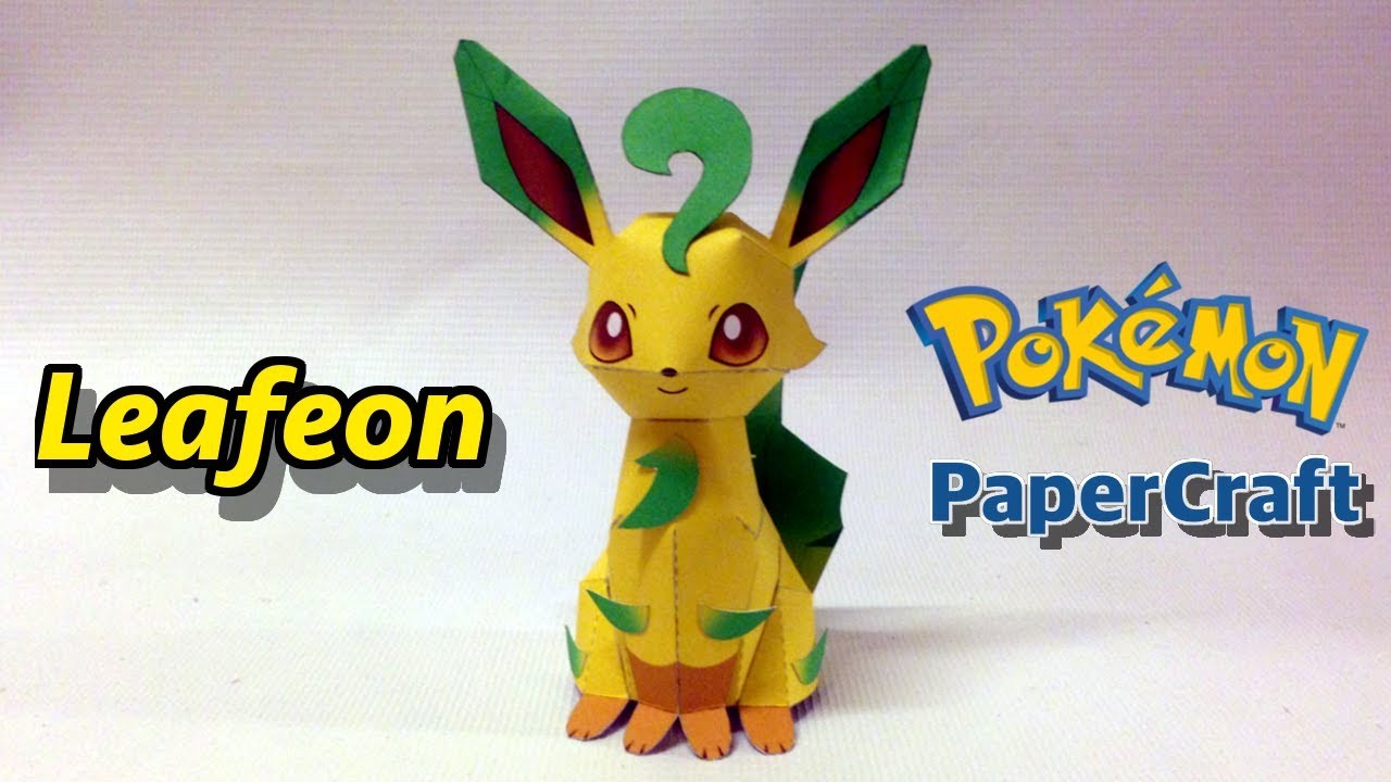 Glaceon Papercraft Leafeon Papercraft Pokemon