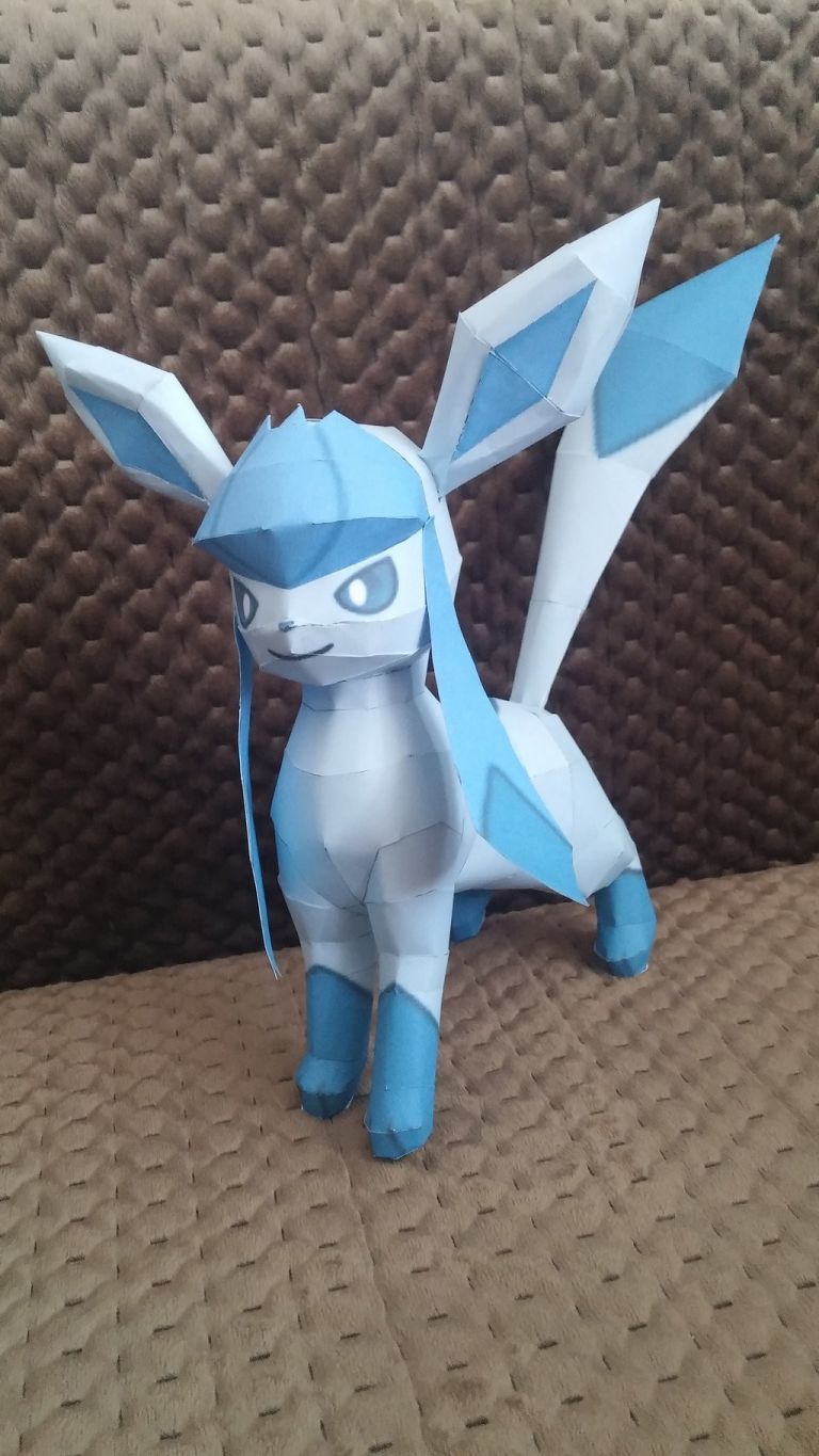 Glaceon Papercraft Jav Papercraft Glaceon Printable Papercrafts