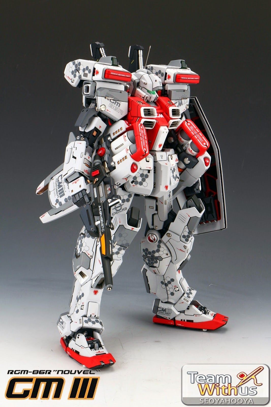 Gundam 00 Papercraft Gundam Guy 1 72 Rgm 86r Gm Iii Nouvel Painted Build