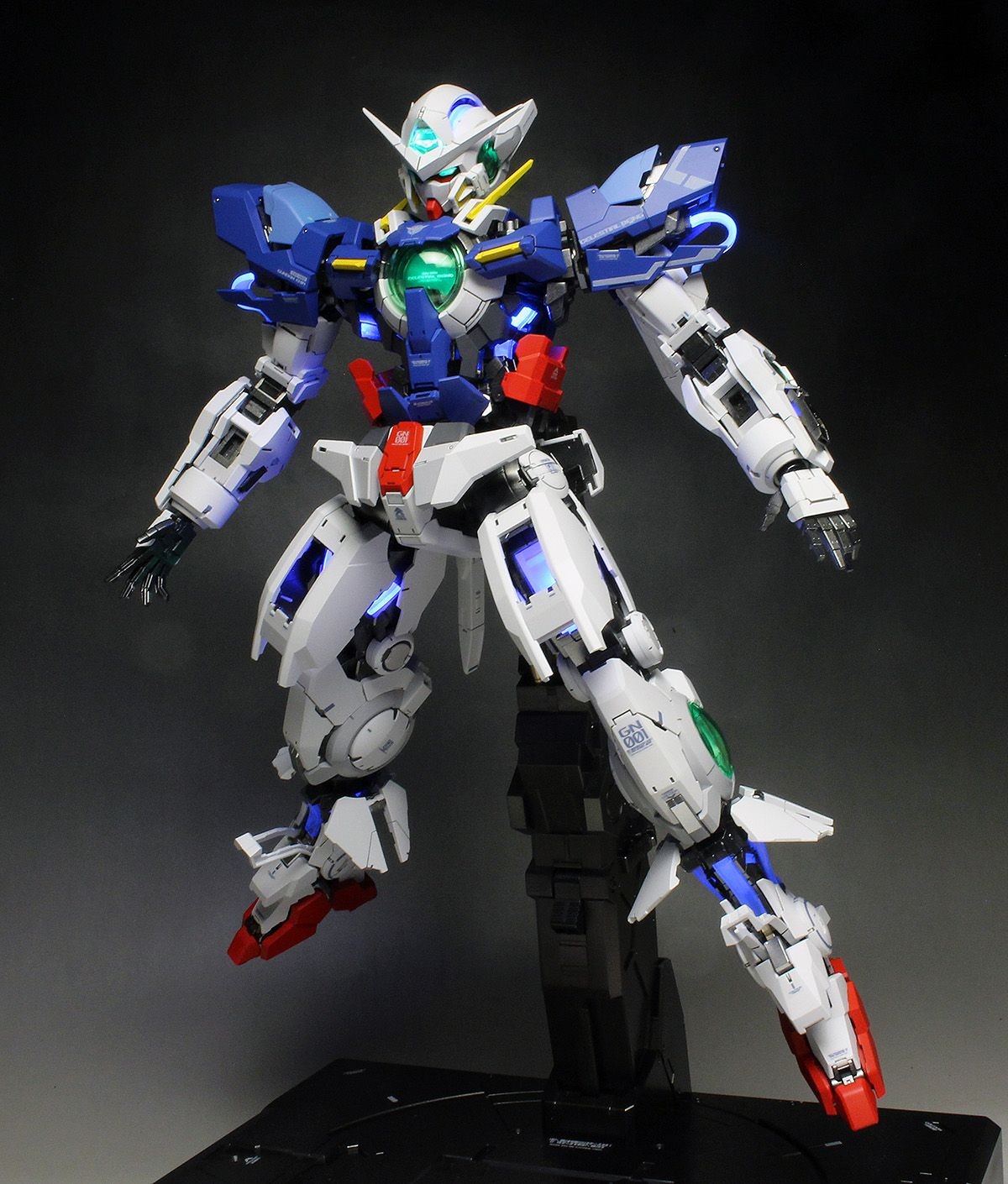 Gundam Exia Papercraft Work Review] Pg 1 60 Gundam Exia Lighting Model Painted Build No 40