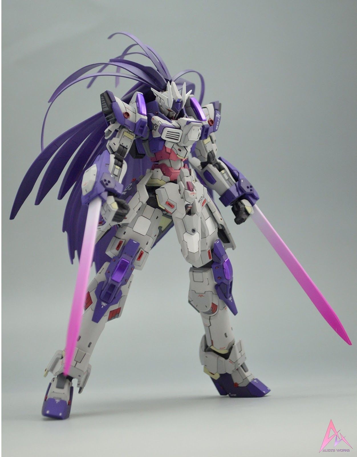 Gurren Lagann Papercraft Gundam Guy Hgbf 1 144 Denial Gundam Customized Build