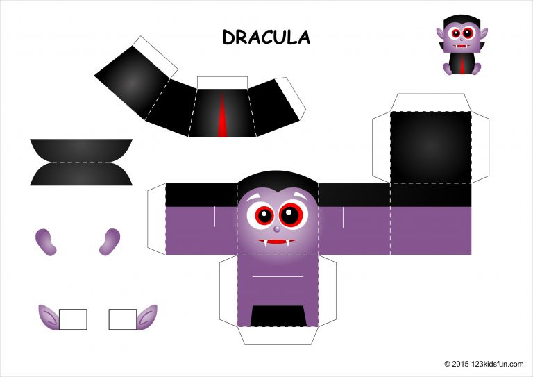 Halloween Papercraft Halloween Dracula Papercraft Printable
