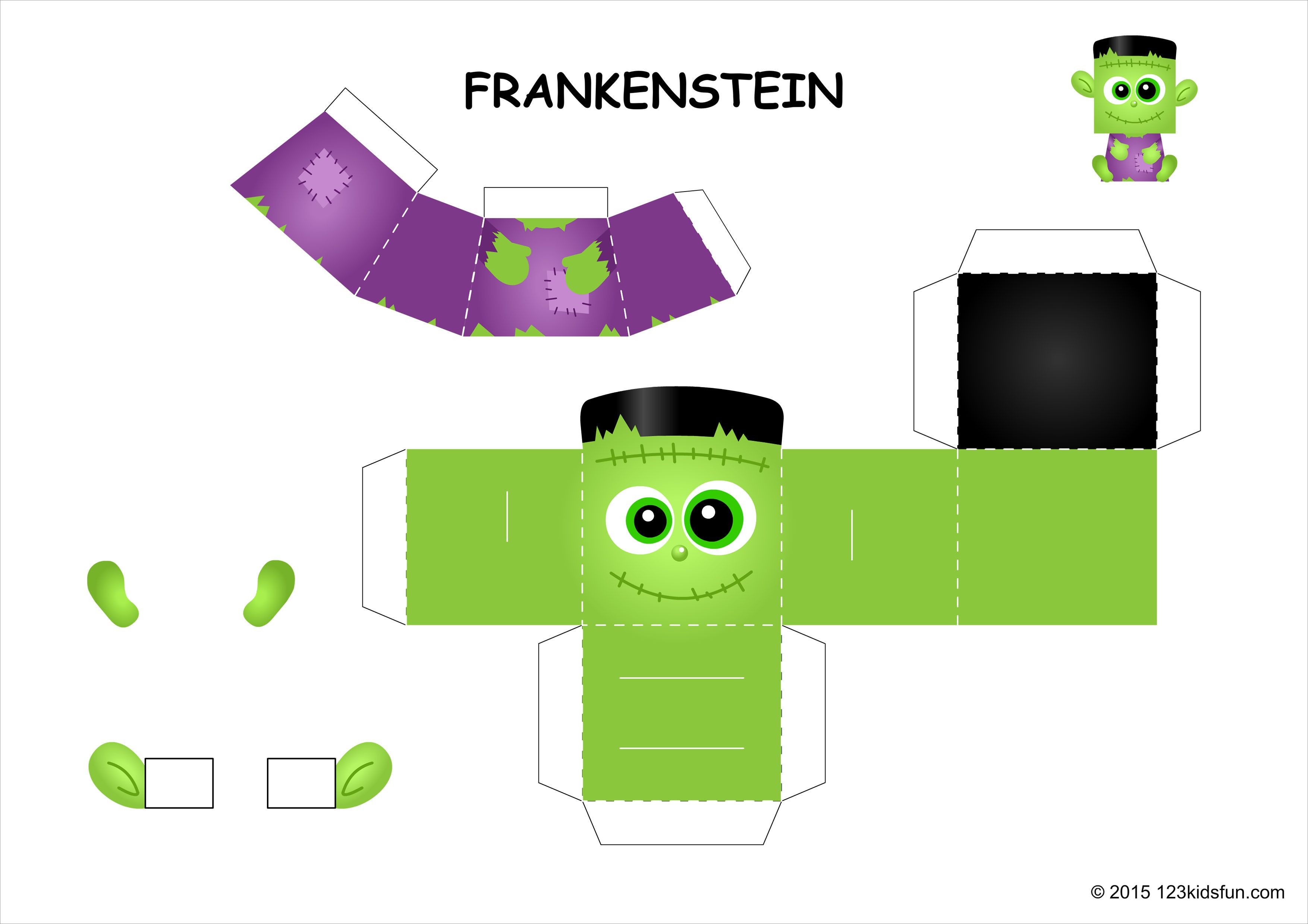 Halloween Papercraft Halloween Frankenstein Papercraft