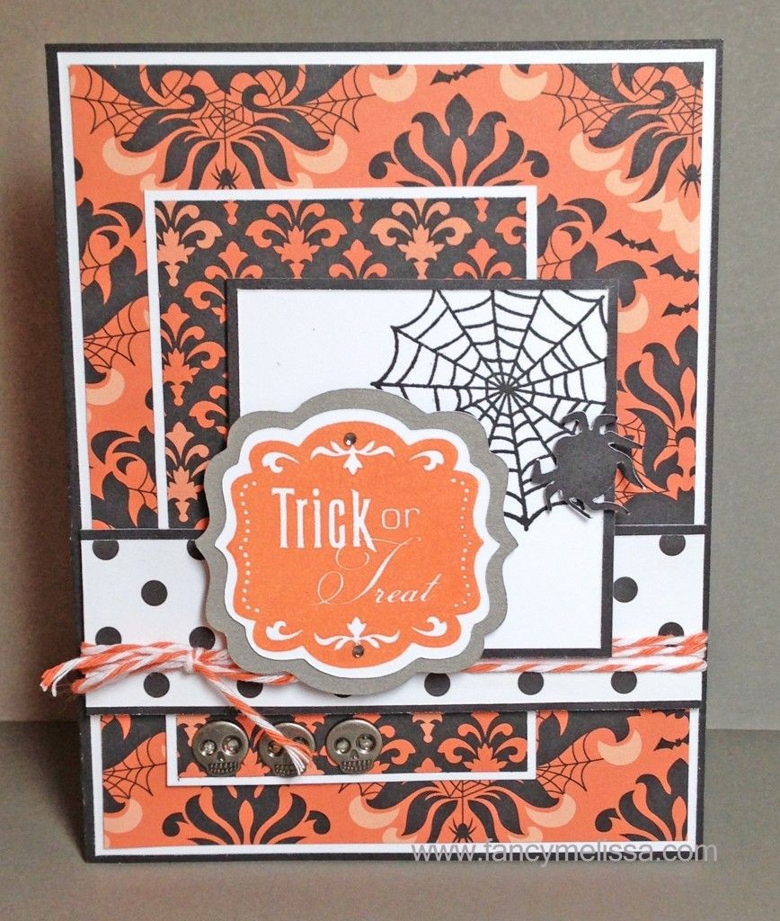 Halloween Papercraft Trick or Treat Halloween Card Ctmh Cricut Spellbound