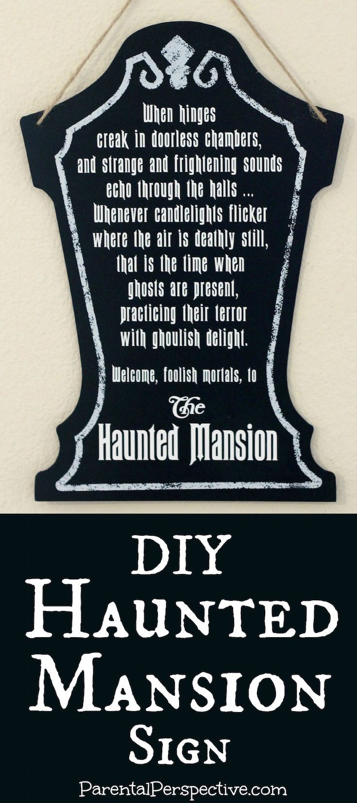 Haunted Mansion Papercraft Diy Haunted Mansion Sign Ultimate Diy Board Pinterest