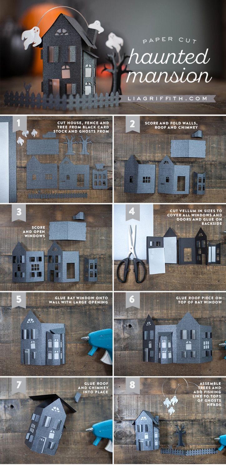 Haunted Mansion Papercraft Paper Craft Haunted House Costumes Pinterest