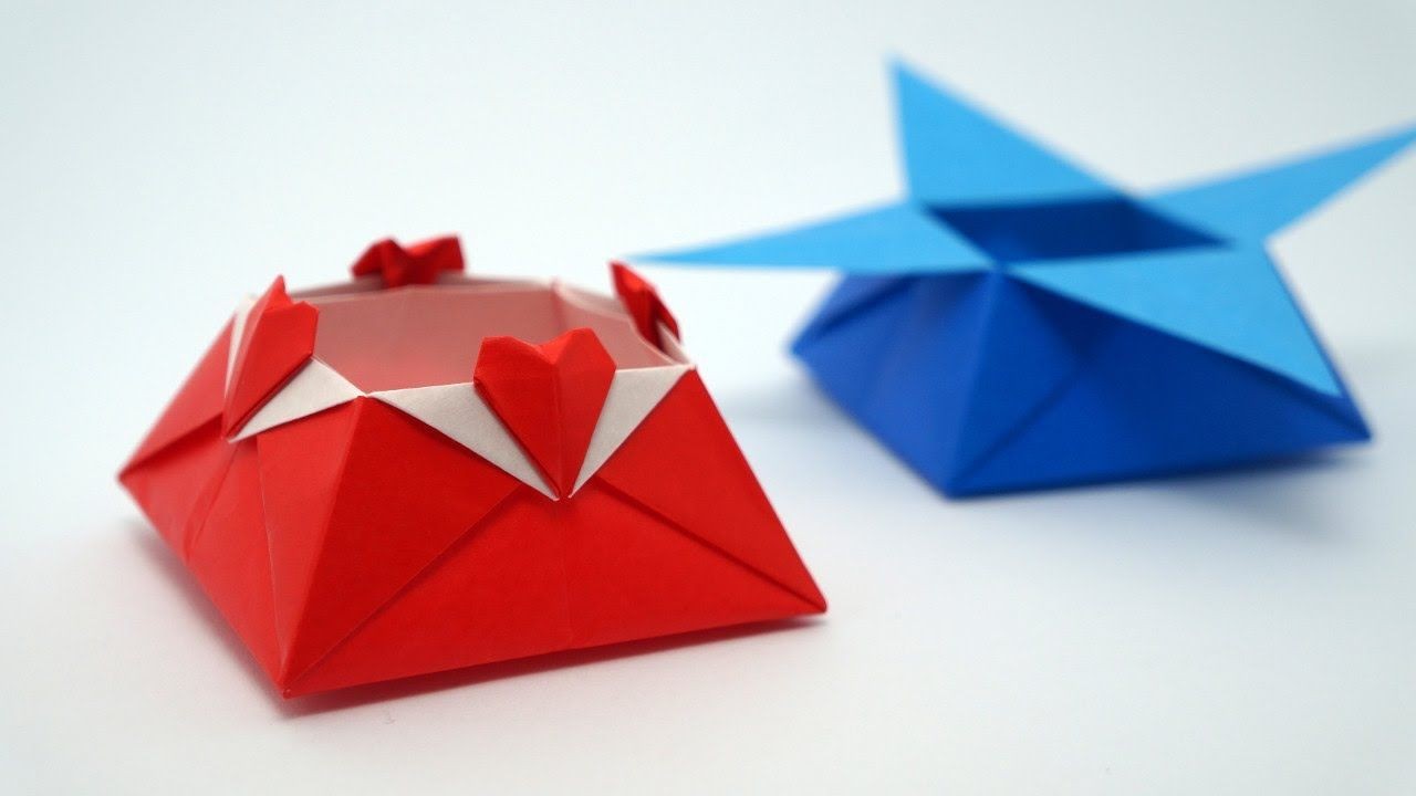 Heart Papercraft origami Love Box Jo Nakashima