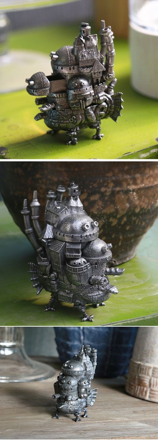 Howls Moving Castle Papercraft Howl S Moving Castle Pewter Miniature Studio Ghibli