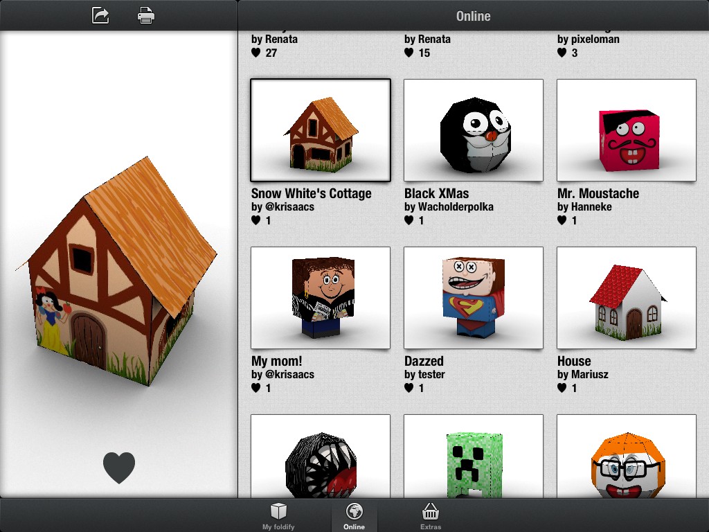 Ipad Papercraft Foldify A Clever Papercraft App for Ipad Pinterest
