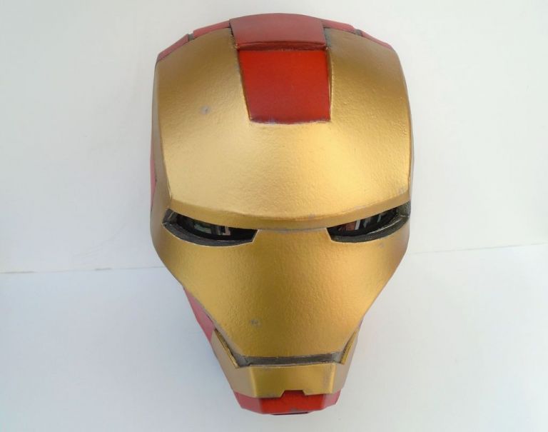 Printable Iron Man Helmet Papercraft - Printable Papercrafts ...