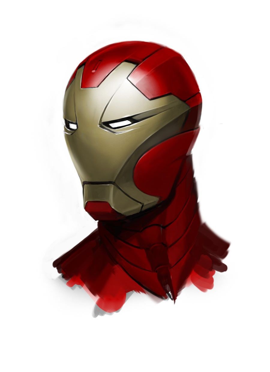 Iron Man Papercraft Bleeding Edge Armour Helmet Concept Design Ironman