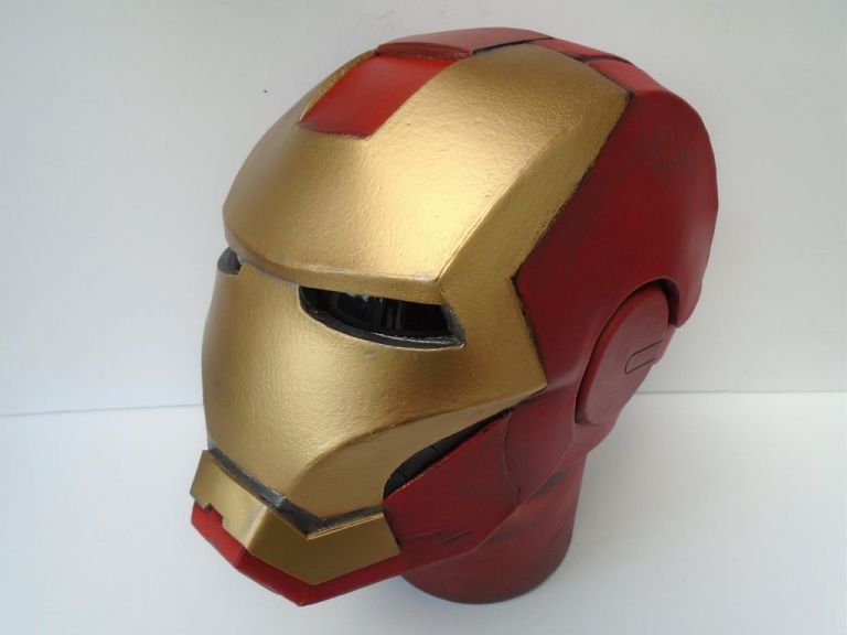 Printable Ironman Helmet Papercraft - Printable Papercrafts - Printable ...