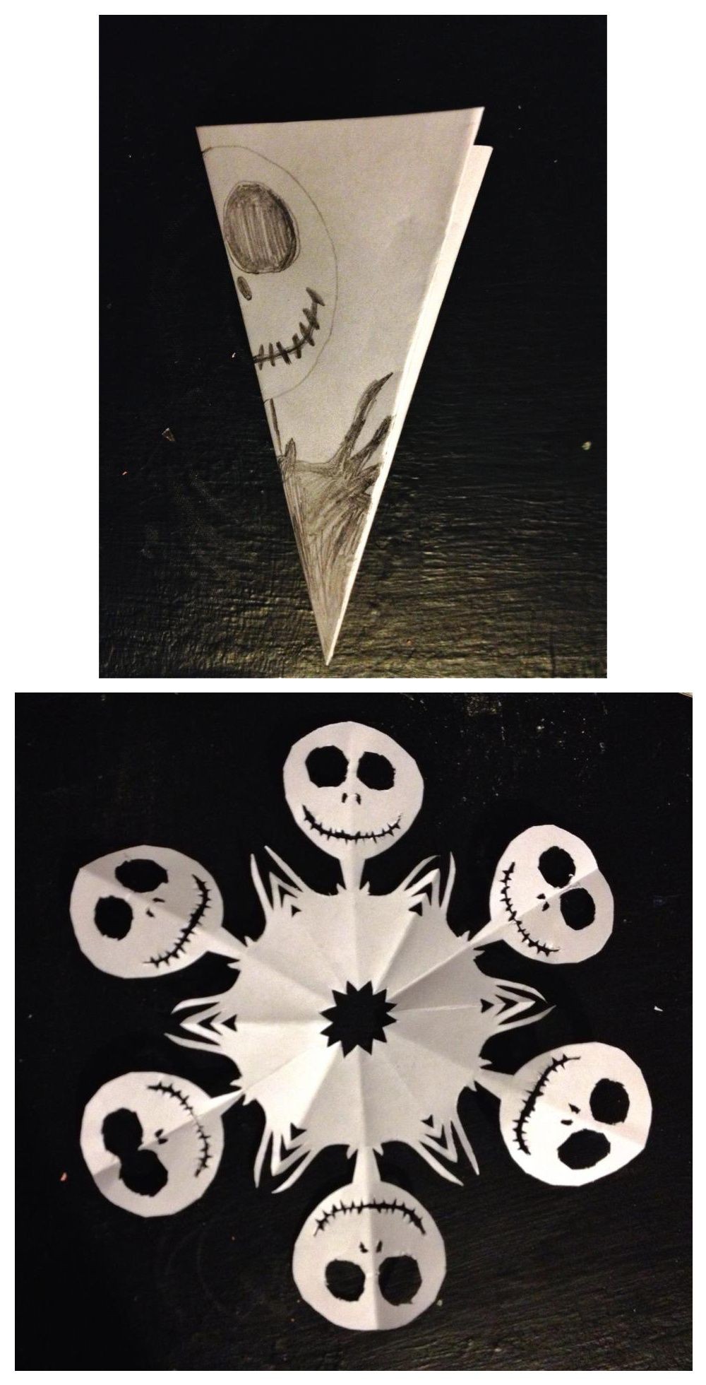 Jack Skellington Papercraft Diy the Nightmare before Christmas Jack Skellington Paper Snowflake