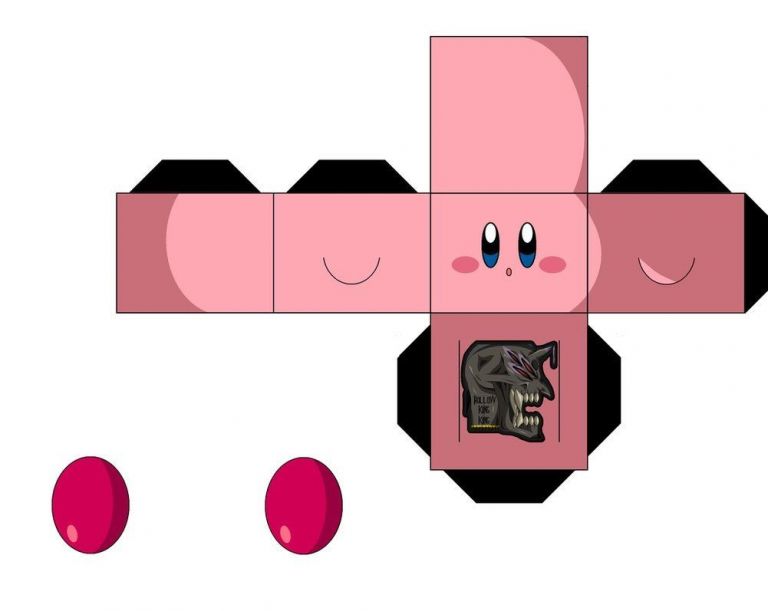 Kirby Papercraft Template