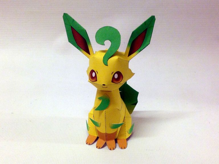 Printable Leafeon Papercraft - Printable Papercrafts - Printable ...