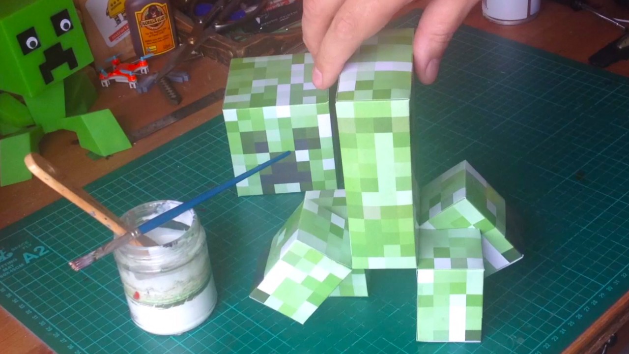 Legend Of Zelda Papercraft Herstellung Einer Großen Kriechpflanze Mit Papercraft Gunook