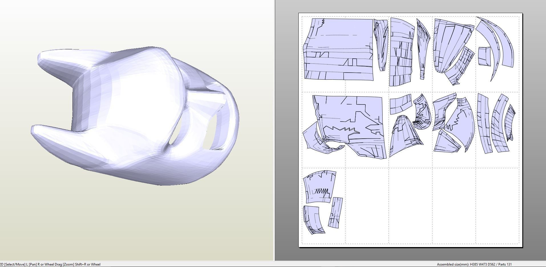 Lego Papercraft Papercraft Pdo File Template for Lego Batman Cowl Foam