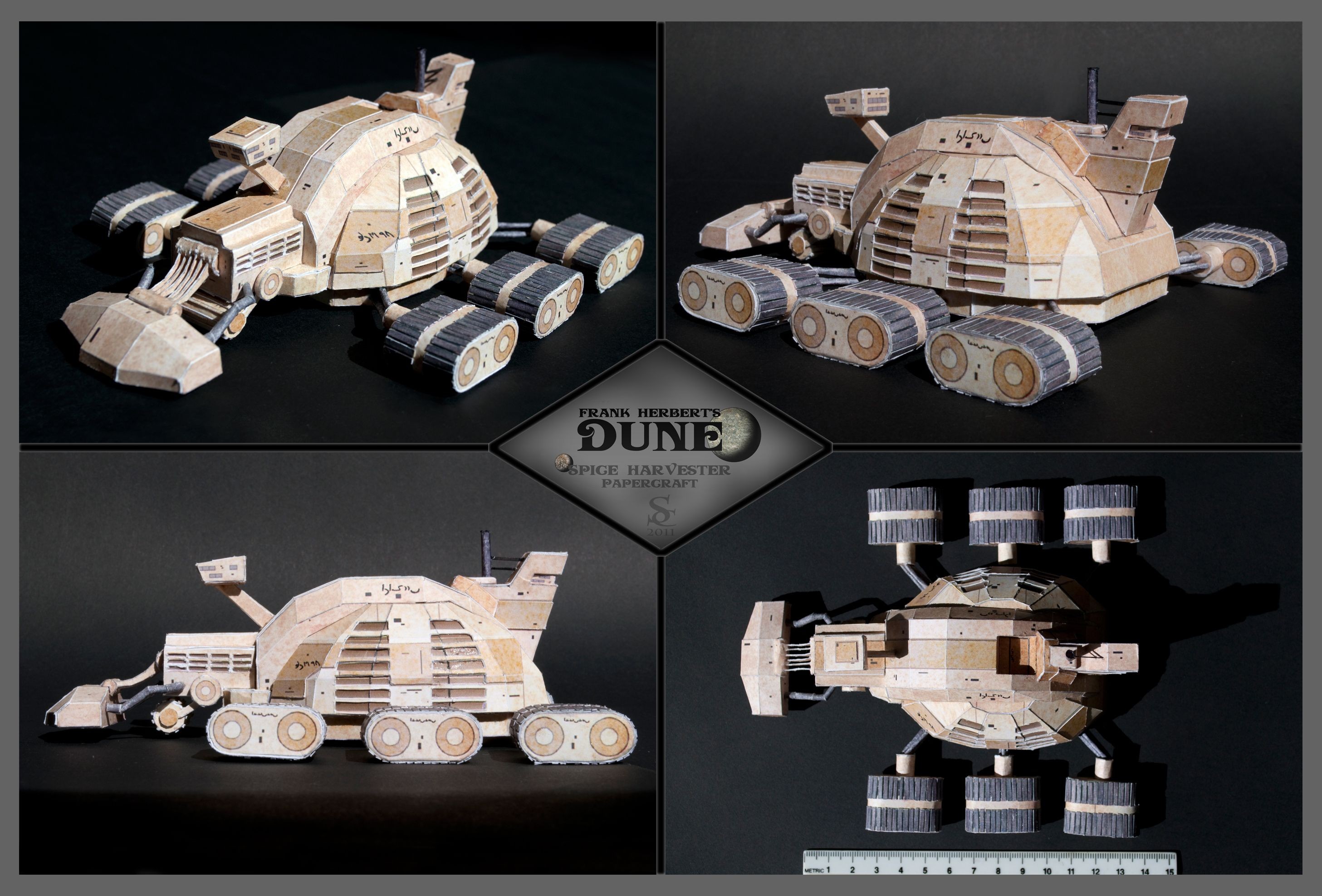 Lego Papercraft Spice Harvester Paper Craft Awesome Dune