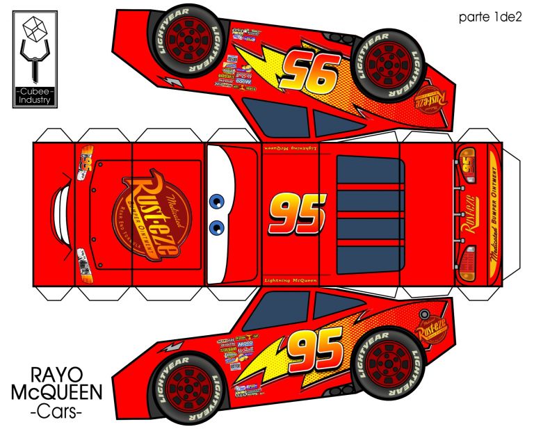 Lightning Mcqueen Papercraft - Printable Papercrafts - Printable ...