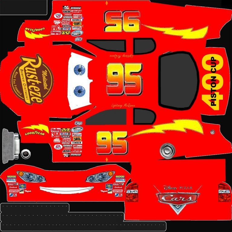 Printable Lightning Mcqueen Papercraft Printable Papercrafts 