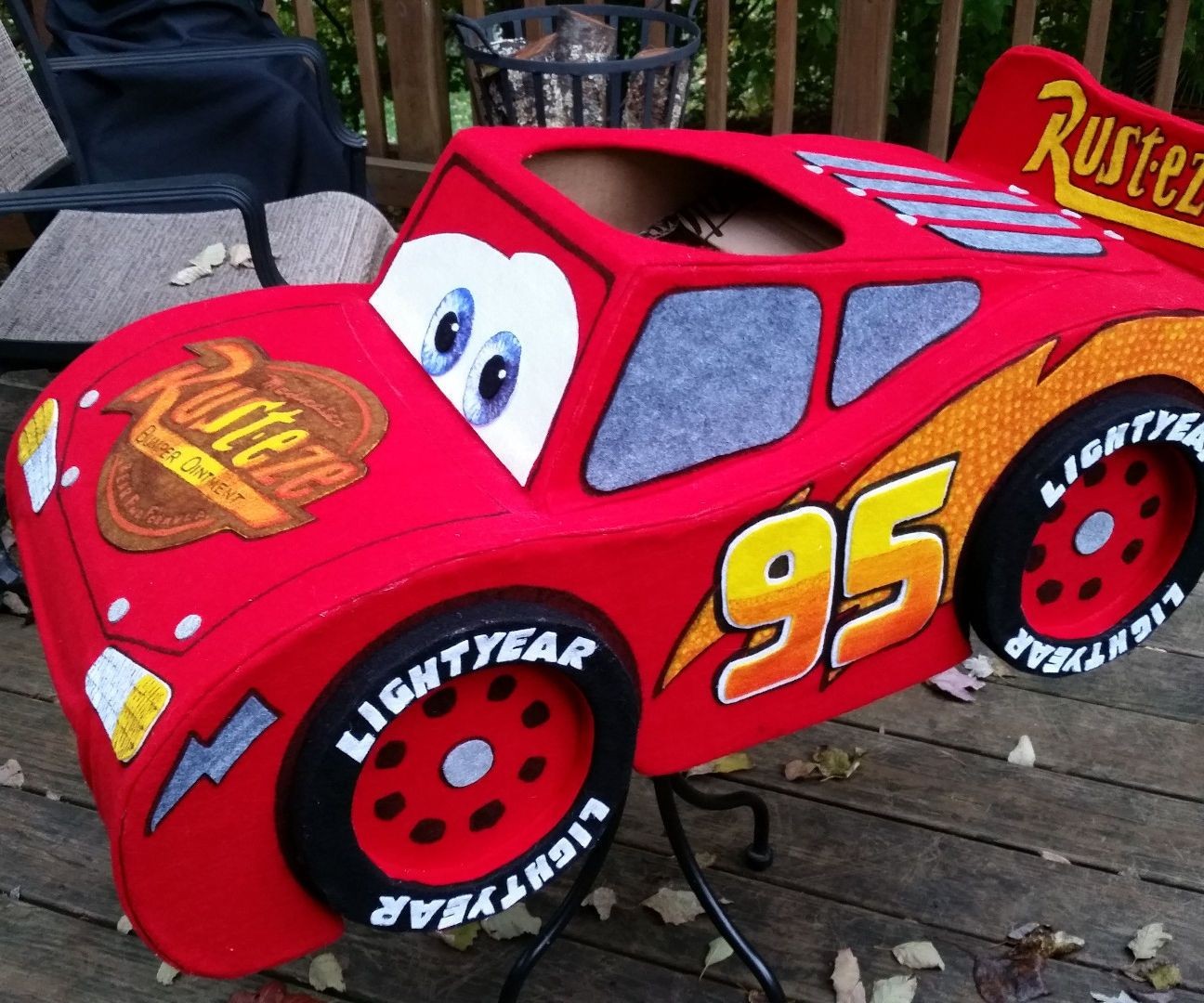 Lightning Mcqueen Papercraft the "amazing" Lightning Mcqueen Costume Holidays