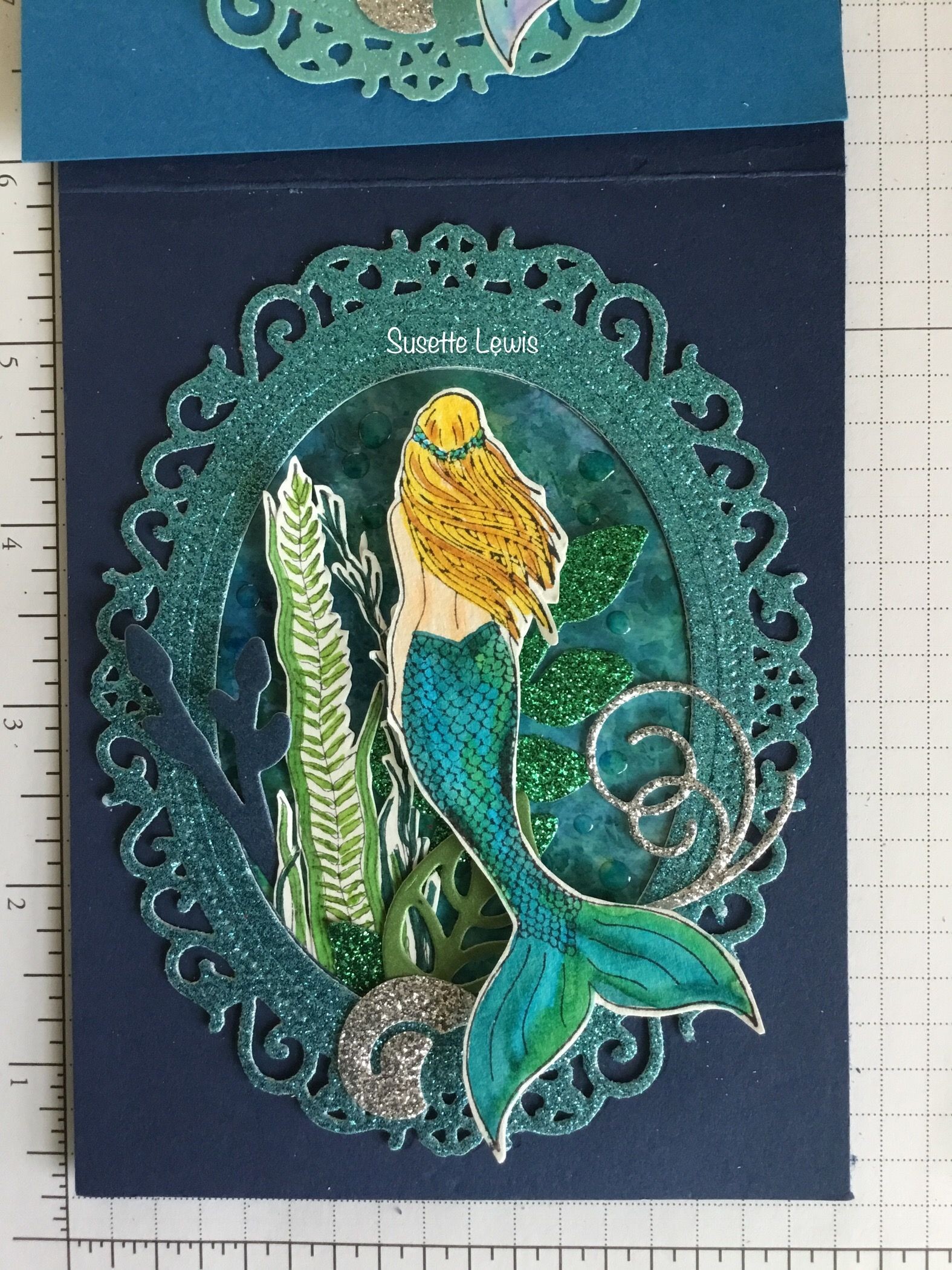 Mermaid Papercraft Mermaid Stamp by Yvette Jordan Free with issue 171 July 2017 Of