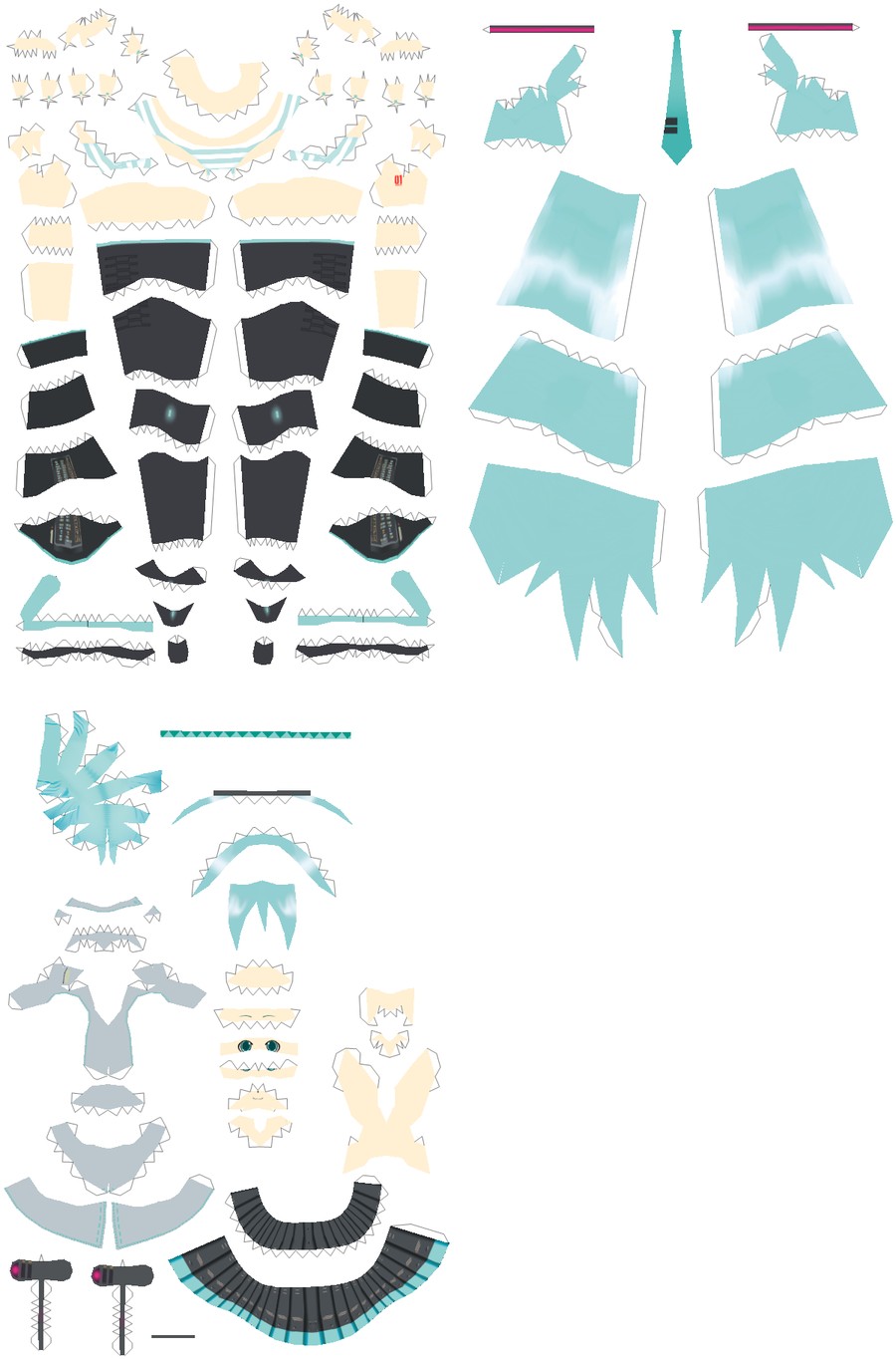 Printable Miku Hatsune Papercraft