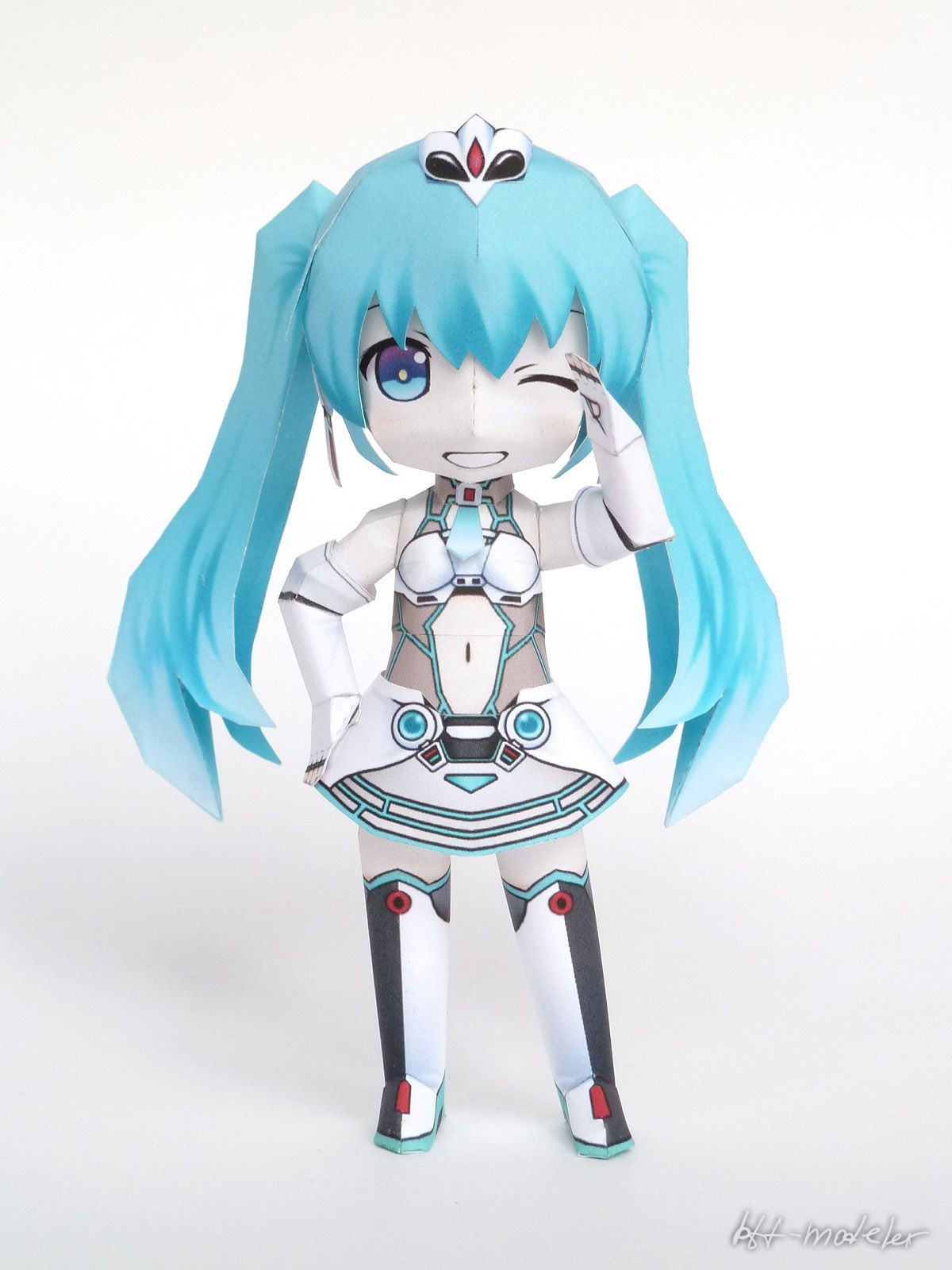 Miku Hatsune Papercraft Free Racing Miku Papercraft Template Good Job This One