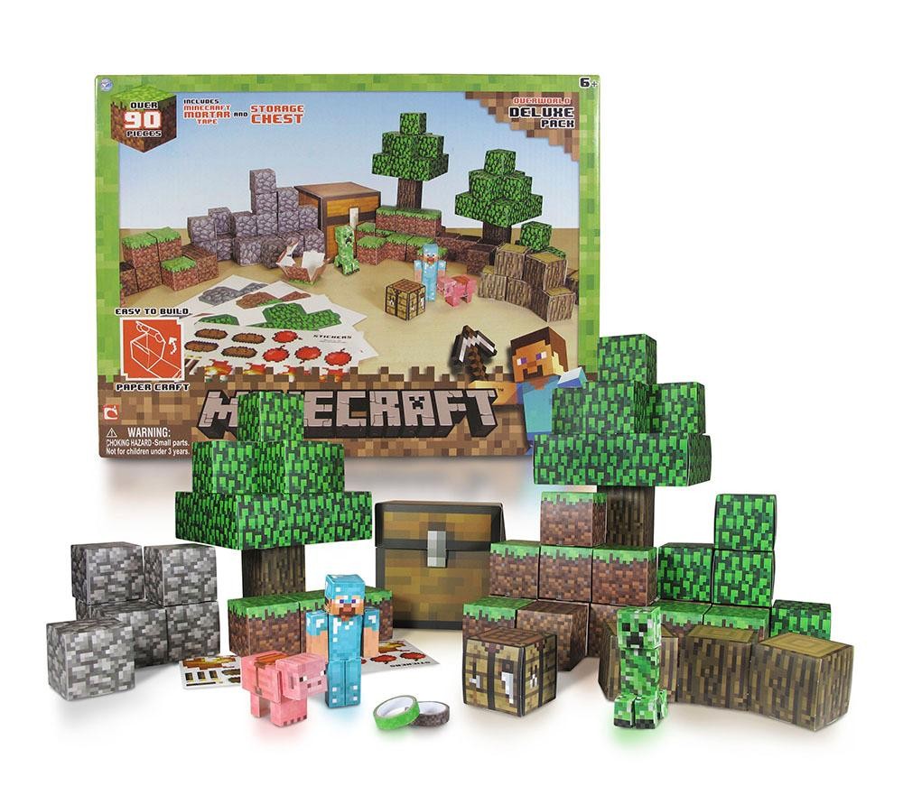 Minecraft Overworld Papercraft Set Overworld Deluxe Set