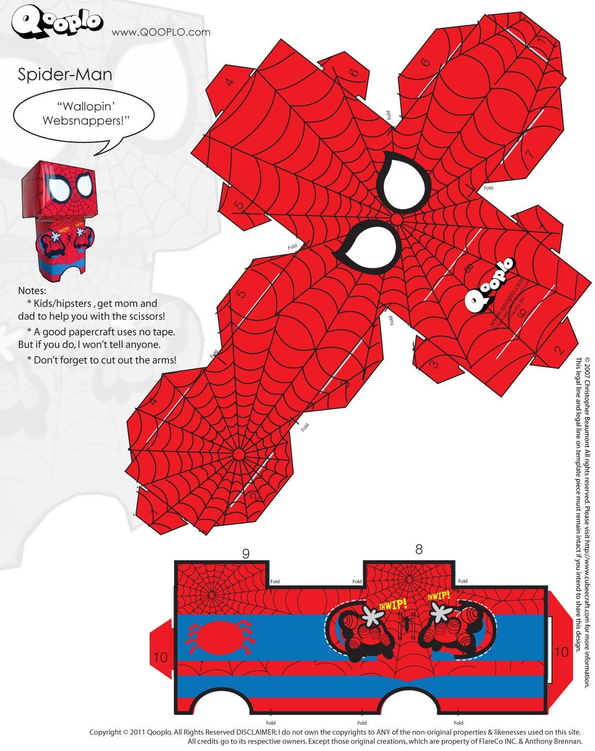 Minecraft Papercraft Cape Spider Man Cubeecraft Cubeecraft Pinterest