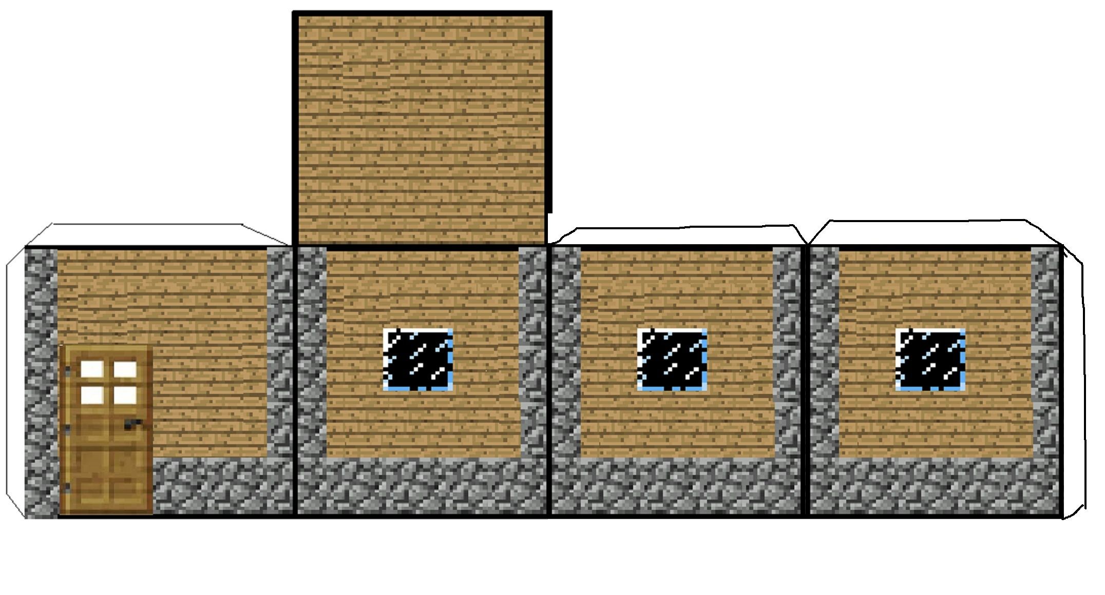 Minecraft Papercraft House Mindcraft Paper Craft Craft Decoration Ideas 