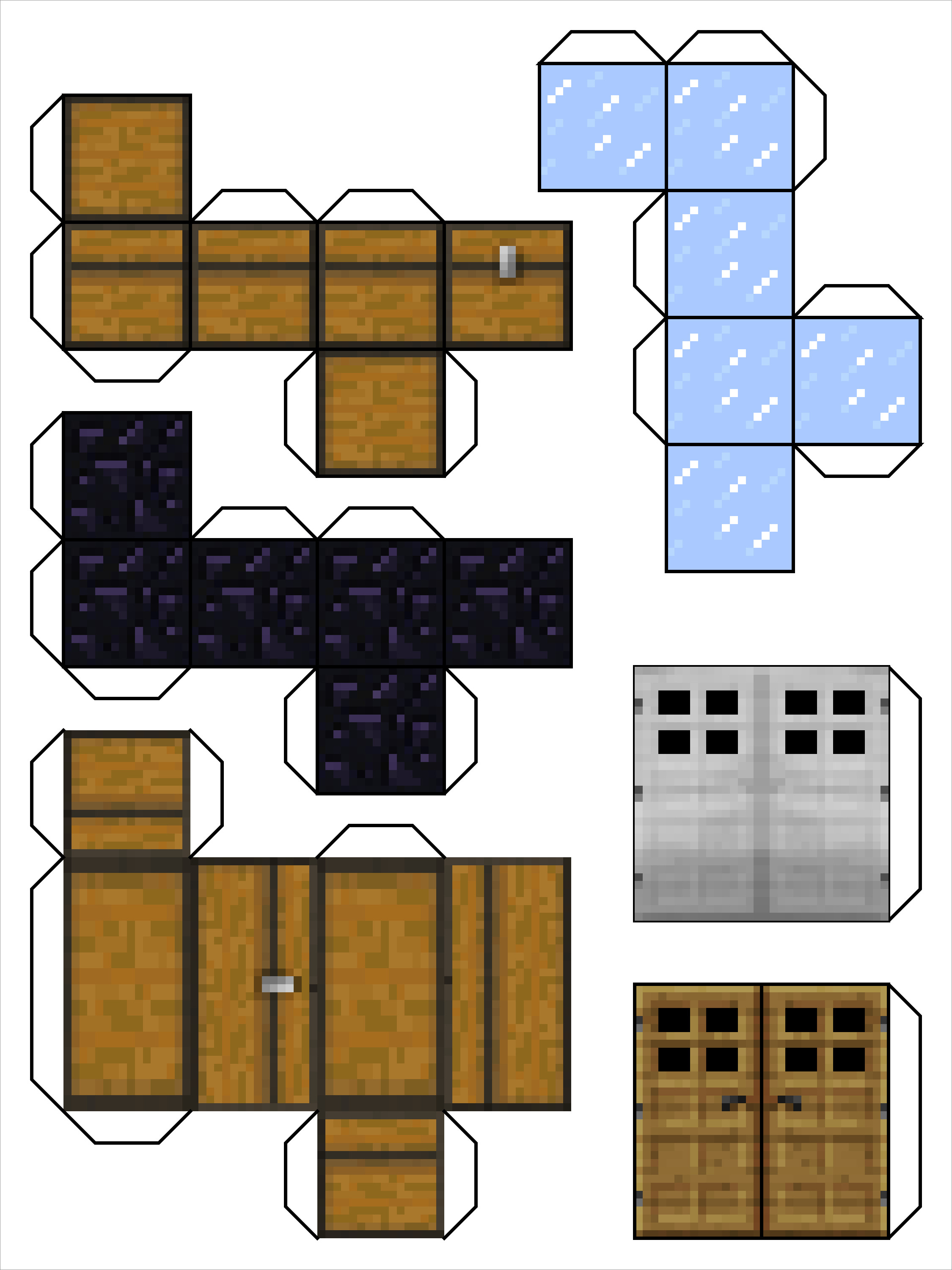 Printable Minecraft Papercraft Models Printable Papercrafts 