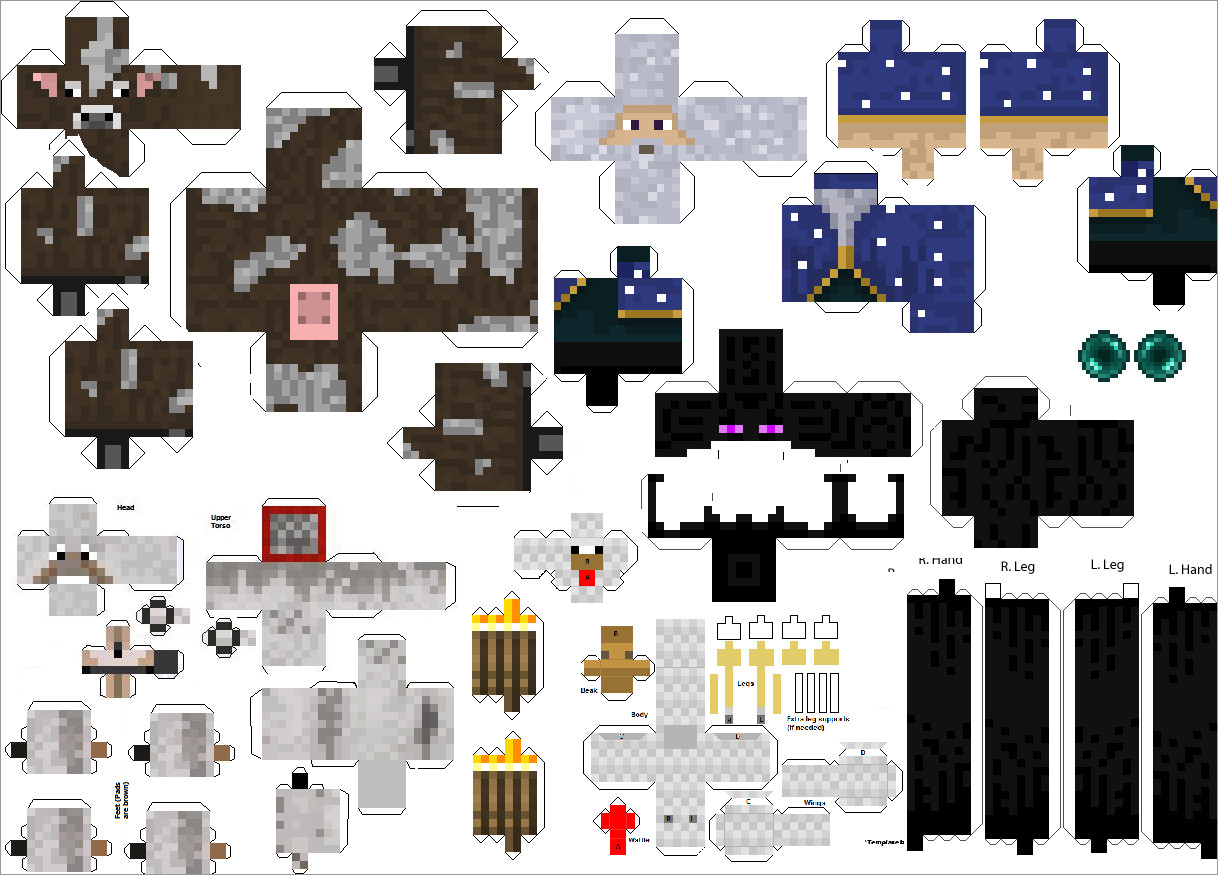 Minecraft Papercraft Studio Lets You Print Minecraft Models: Proto