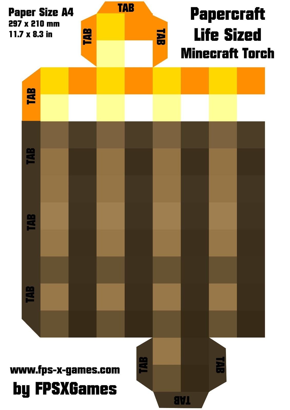 minecraft gold pickaxe template