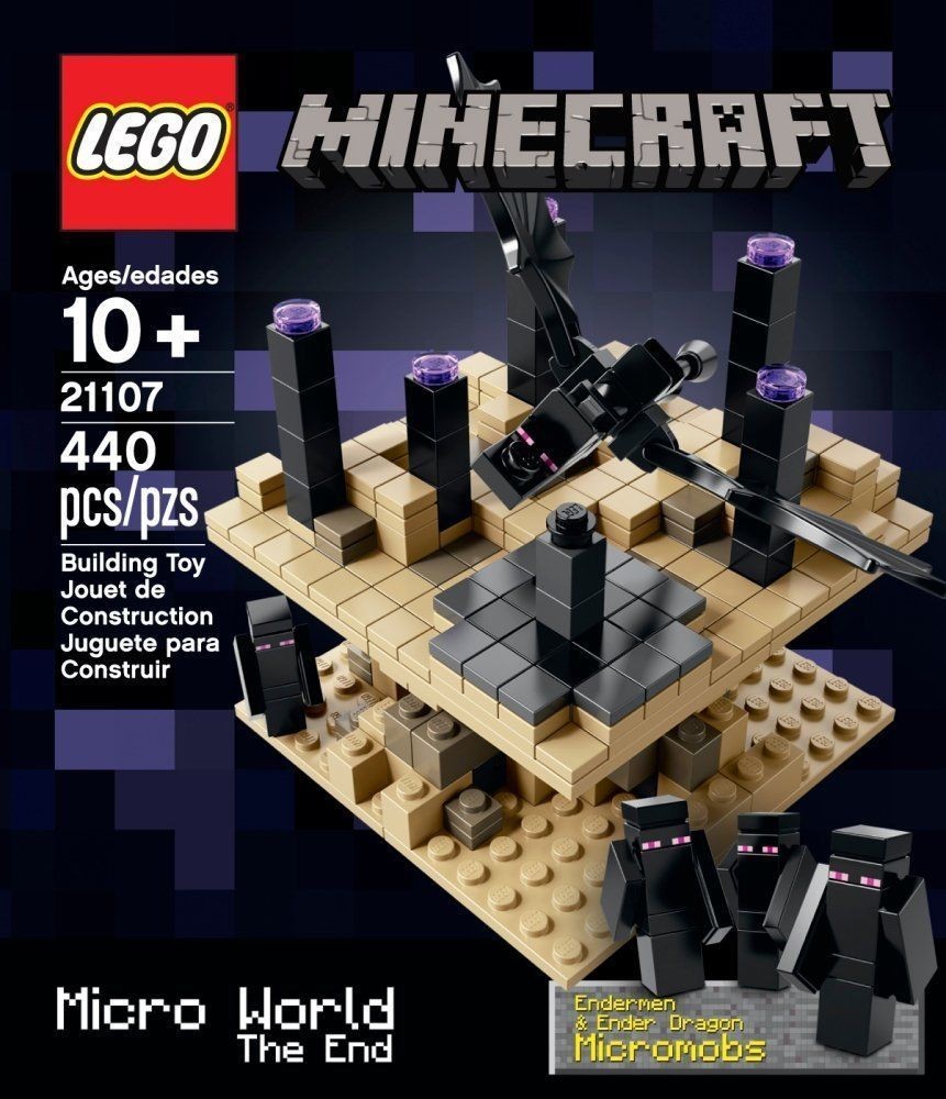 Minecraft Papercraft Sets 1 Lego Minecraft Set Microworld the End New Sealed